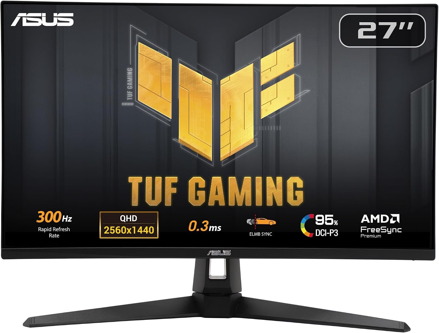 ASUS TUF Gaming VG27AQM5A 27 Inch 1440p 300Hz G-SYNC Gaming Monitor