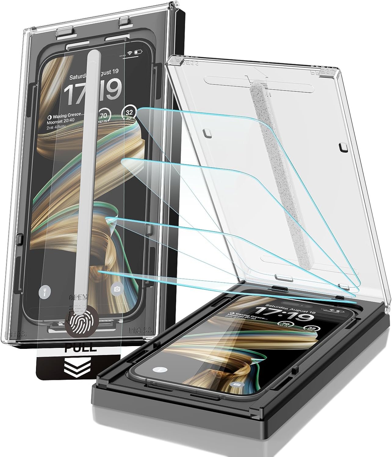 EZ-GLAZ-4 Pack for iPhone 16 Pro Screen Protector (6.3″) HD Clear