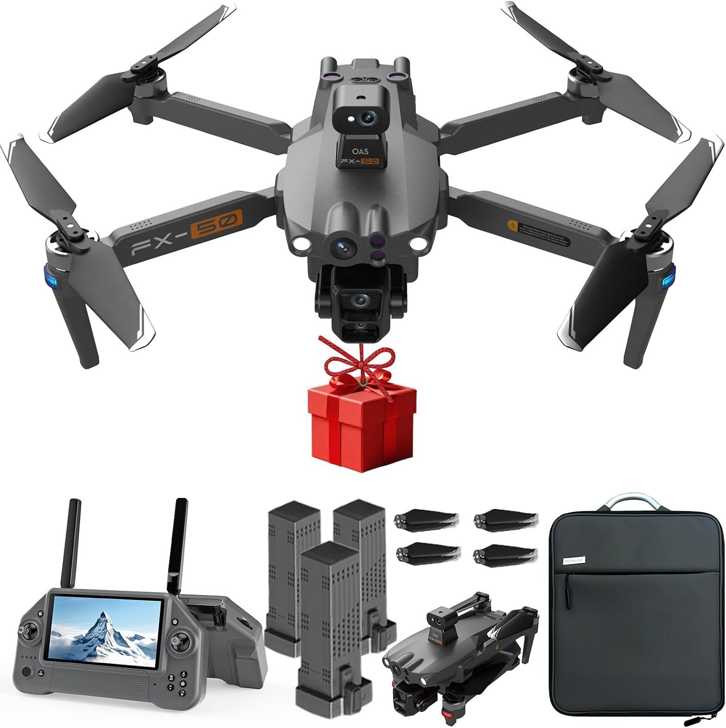 4K Drone with Camera for Adults, Fishing Drone with Bait Release