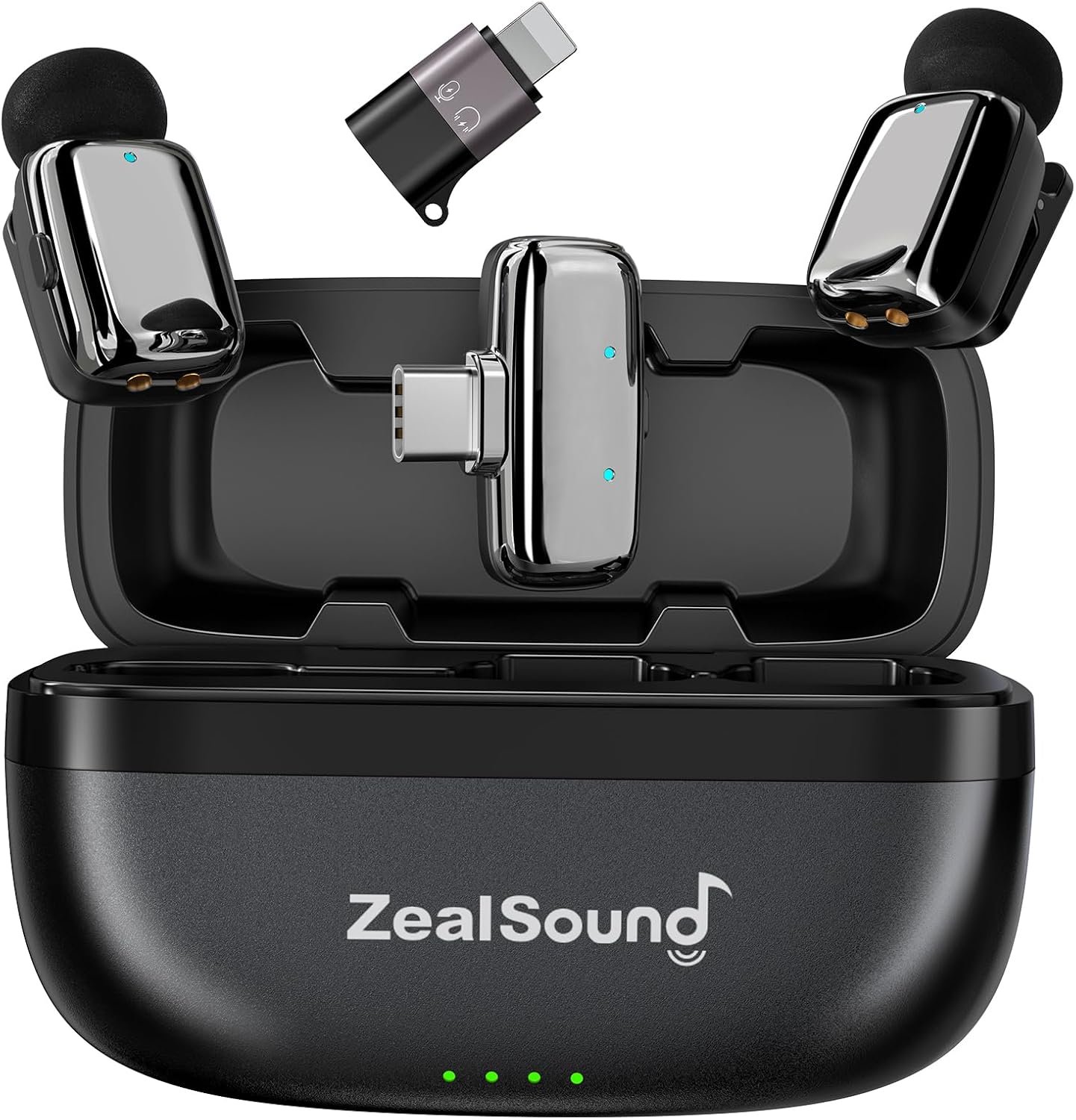 ZealSound Mini Wireless Lavalier Microphone for iPhone, iPad & Android