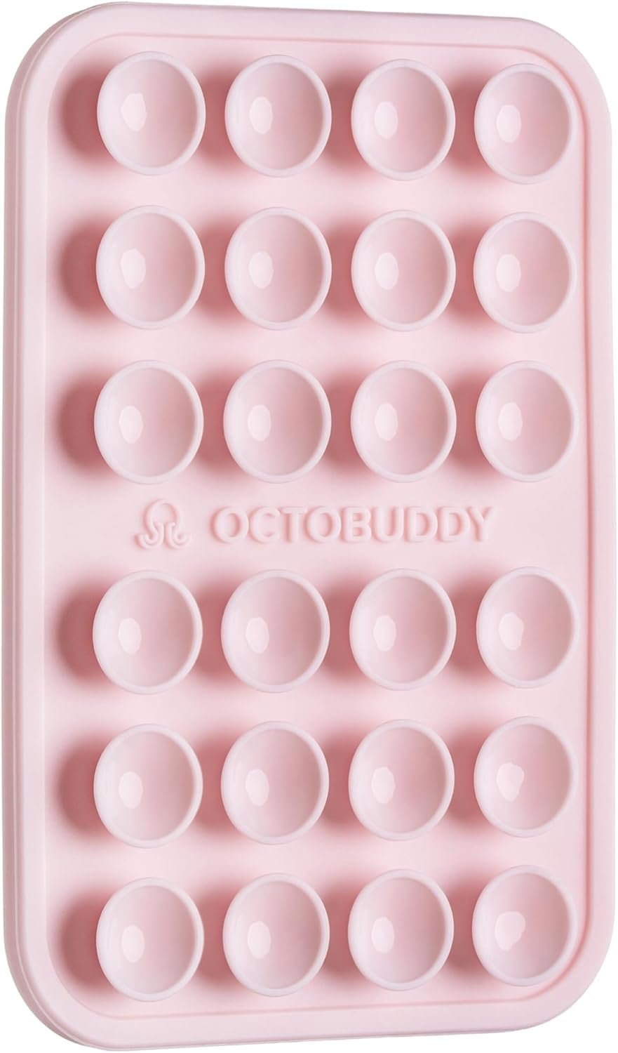 OCTOBUDDY Classic – Silicone Suction Phone Case Adhesive Mount, Chalk Pink