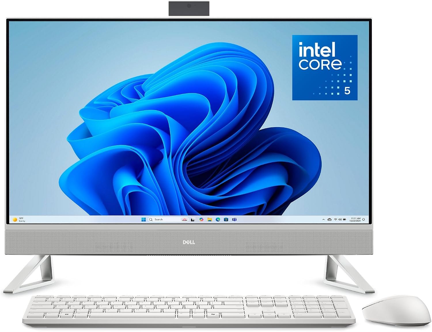 Dell 27″ All-in-One Desktop, FHD, Intel Core 5 120U, Windows 11 Home
