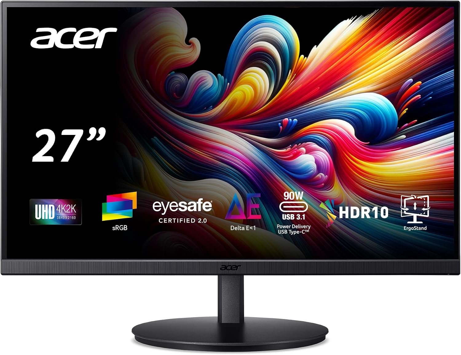Acer 27in 4K 3840×2160 IPS 60Hz Office Monitor CB272K bmiprux