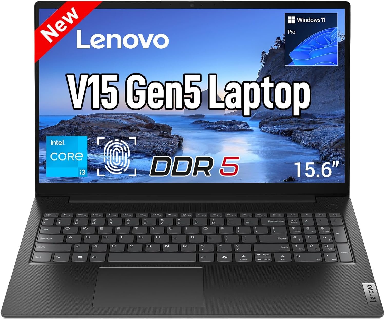 Lenovo V15 Gen 5 15.6″ Business & Student Laptop, 8GB DDR5 RAM, 1TB SSD