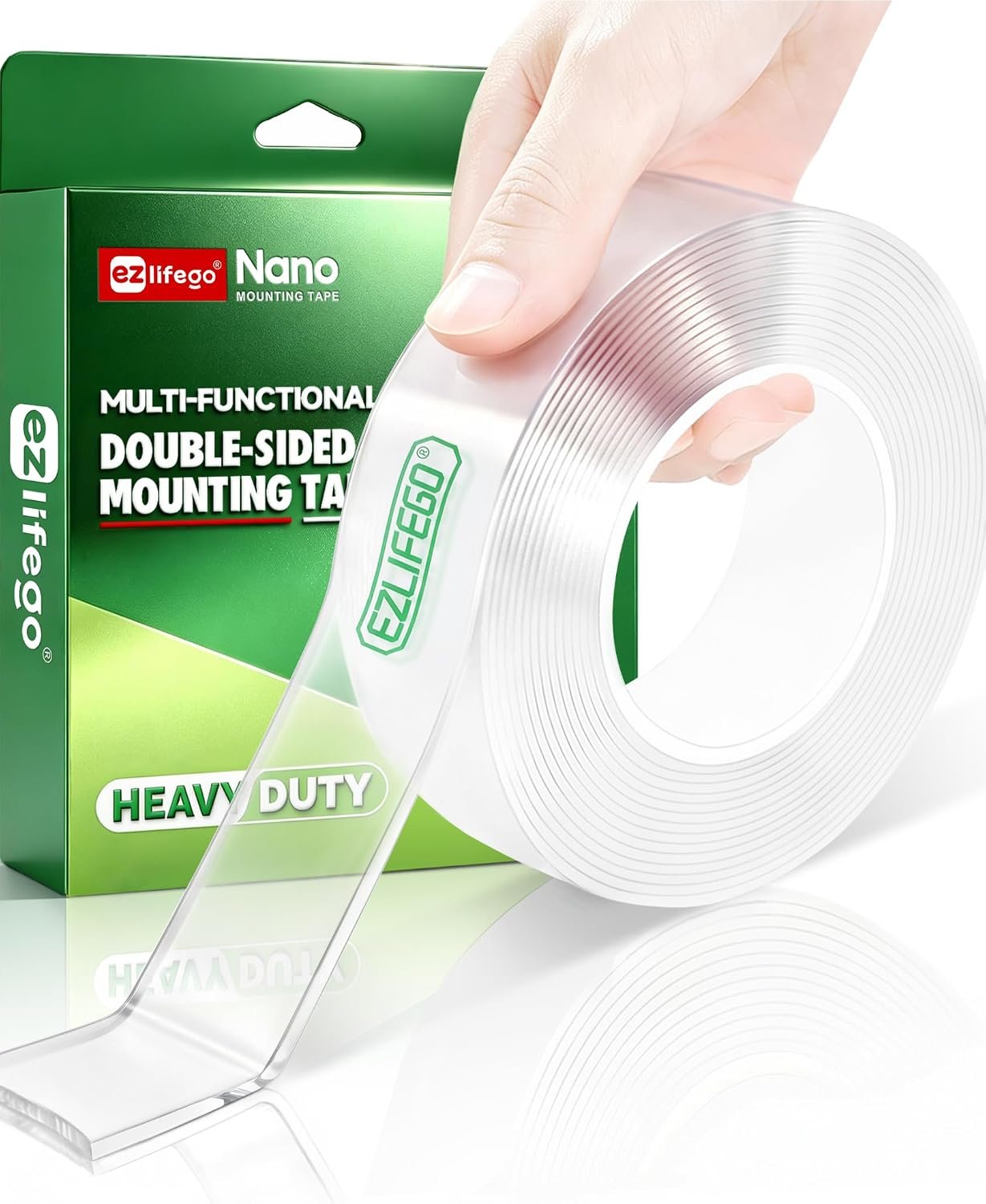 EZlifego Heavy Duty Invisible Bond Nano Double Sided Mounting Tape, 16.5FT
