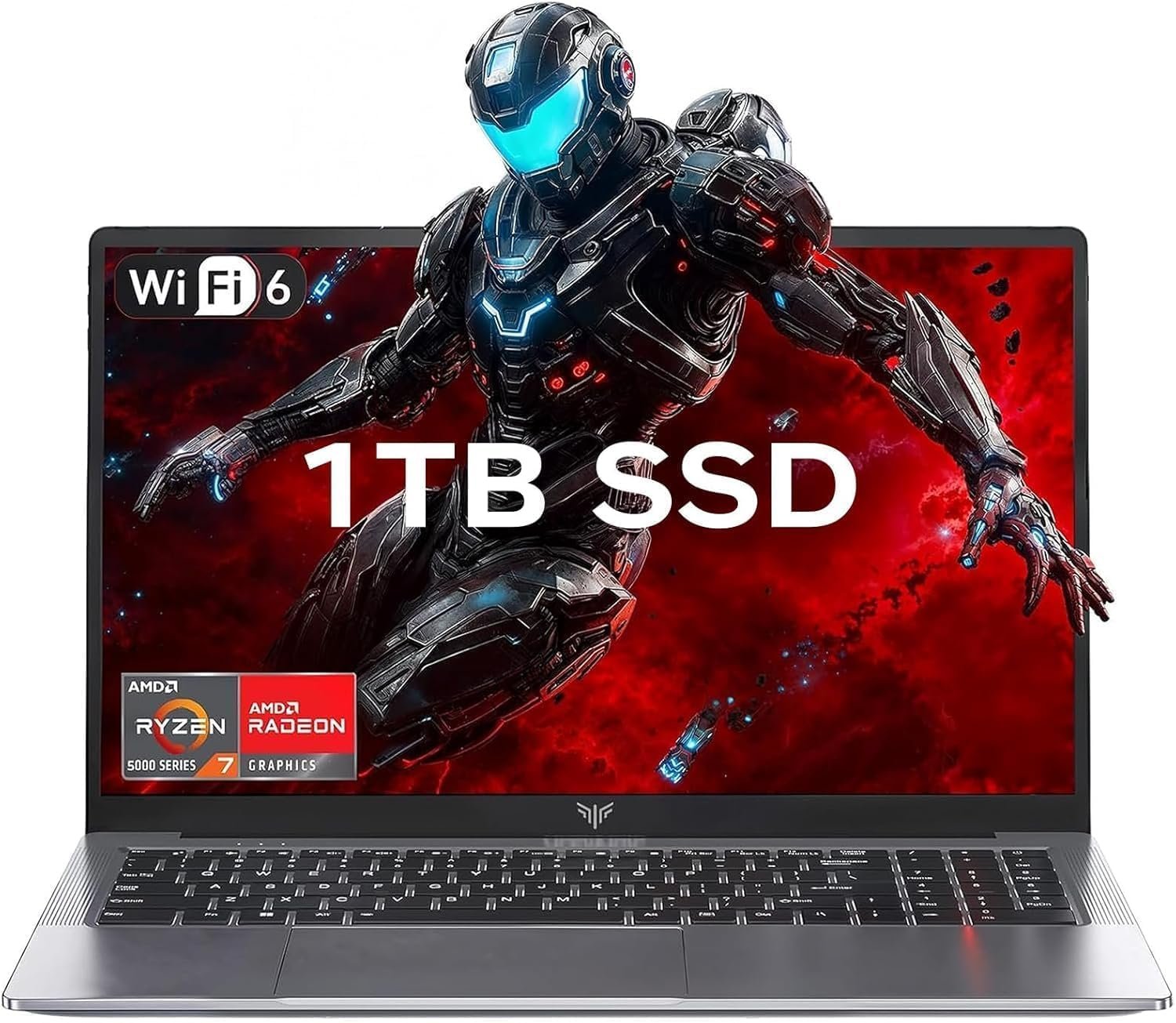 KAIGERR Gaming Laptop, 1TB NVMe SSD 16GB RAM Laptop Computer with AMD Ryzen 7 5825U(8C/16T, Up to 4.5GHz), 15.6inch Windows 11 Laptop, Radeon RX Vega 8 Graphics,WiFi 6 for Creative & Business