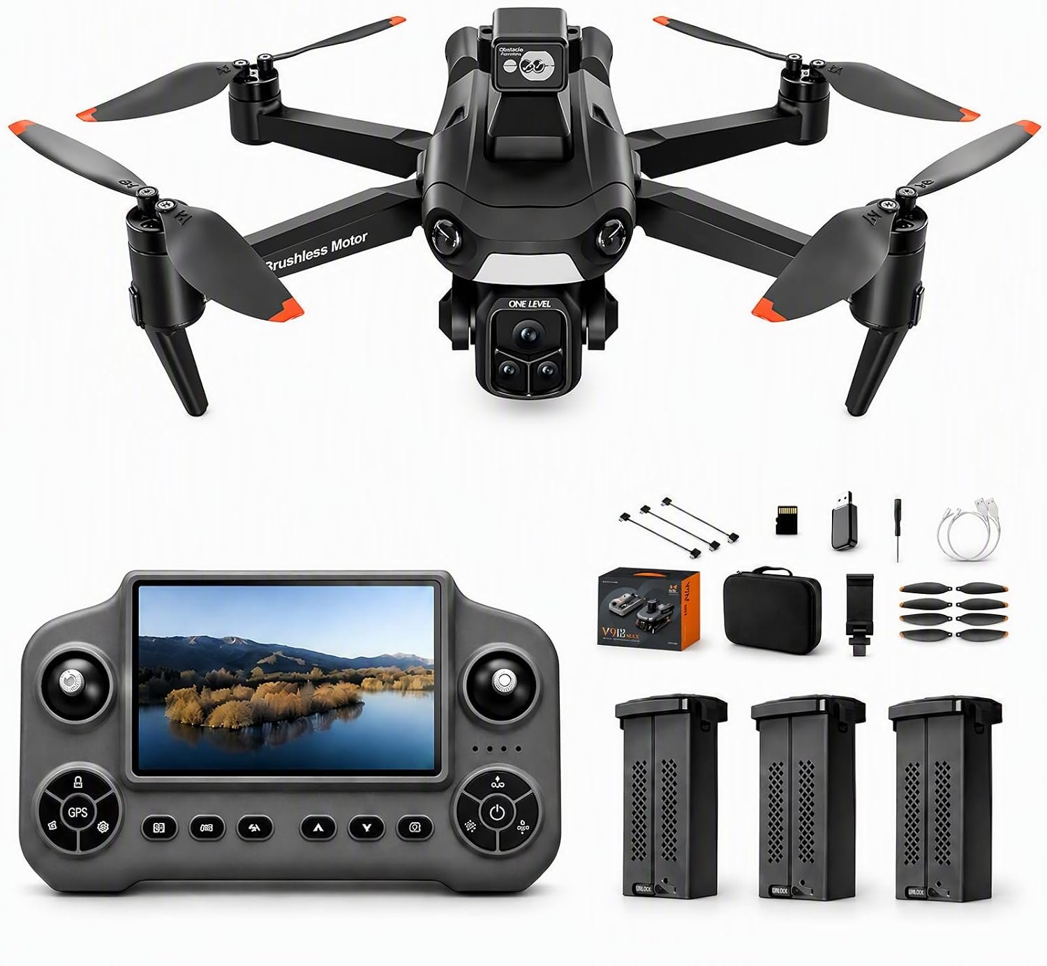 V918M 8K GPS Drone with Camera for Adults EIS, 5G Large Screen Controller