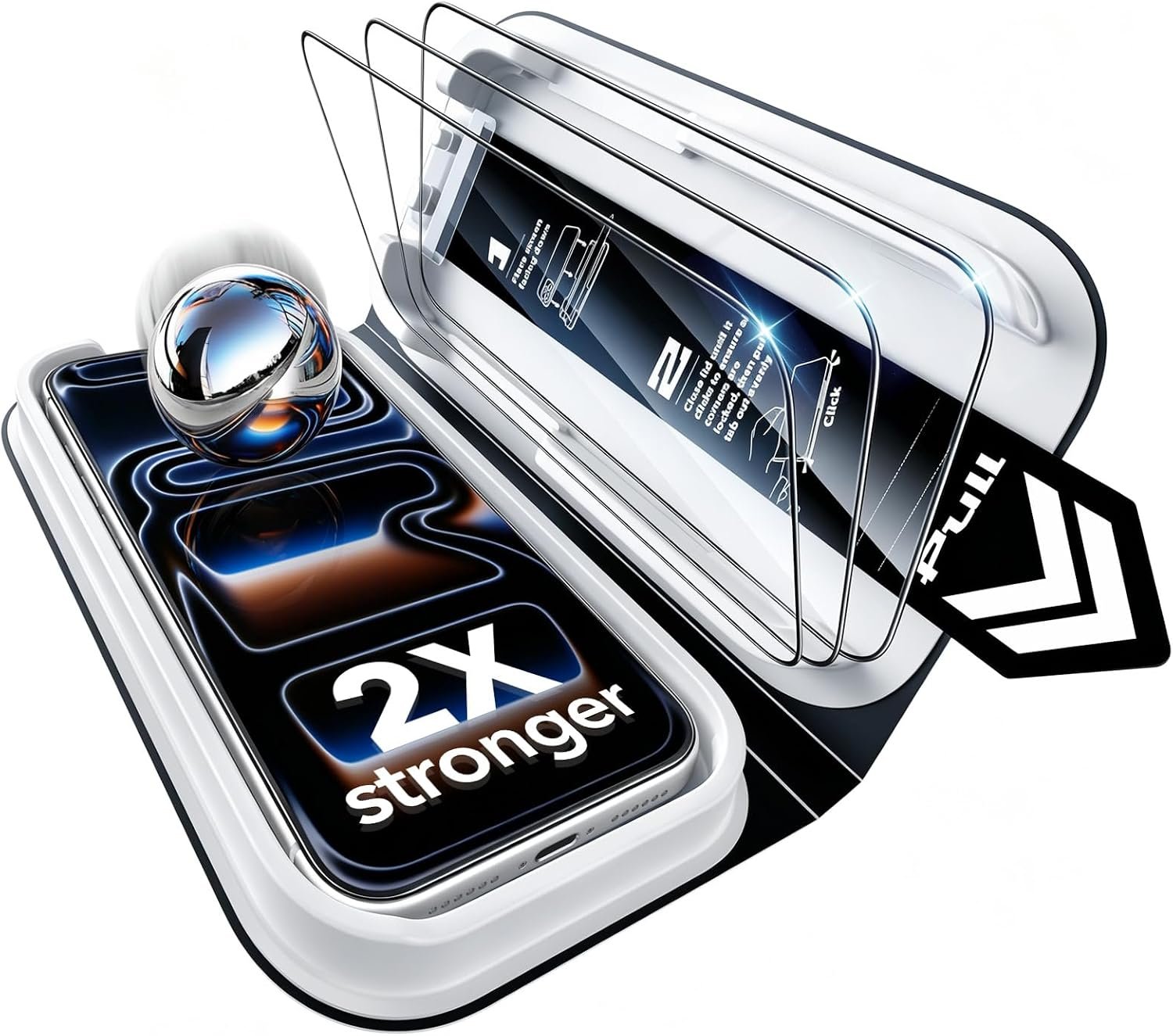 ESR 3 Pack for iPhone 17 Pro Max Screen Protector, Classic Clear