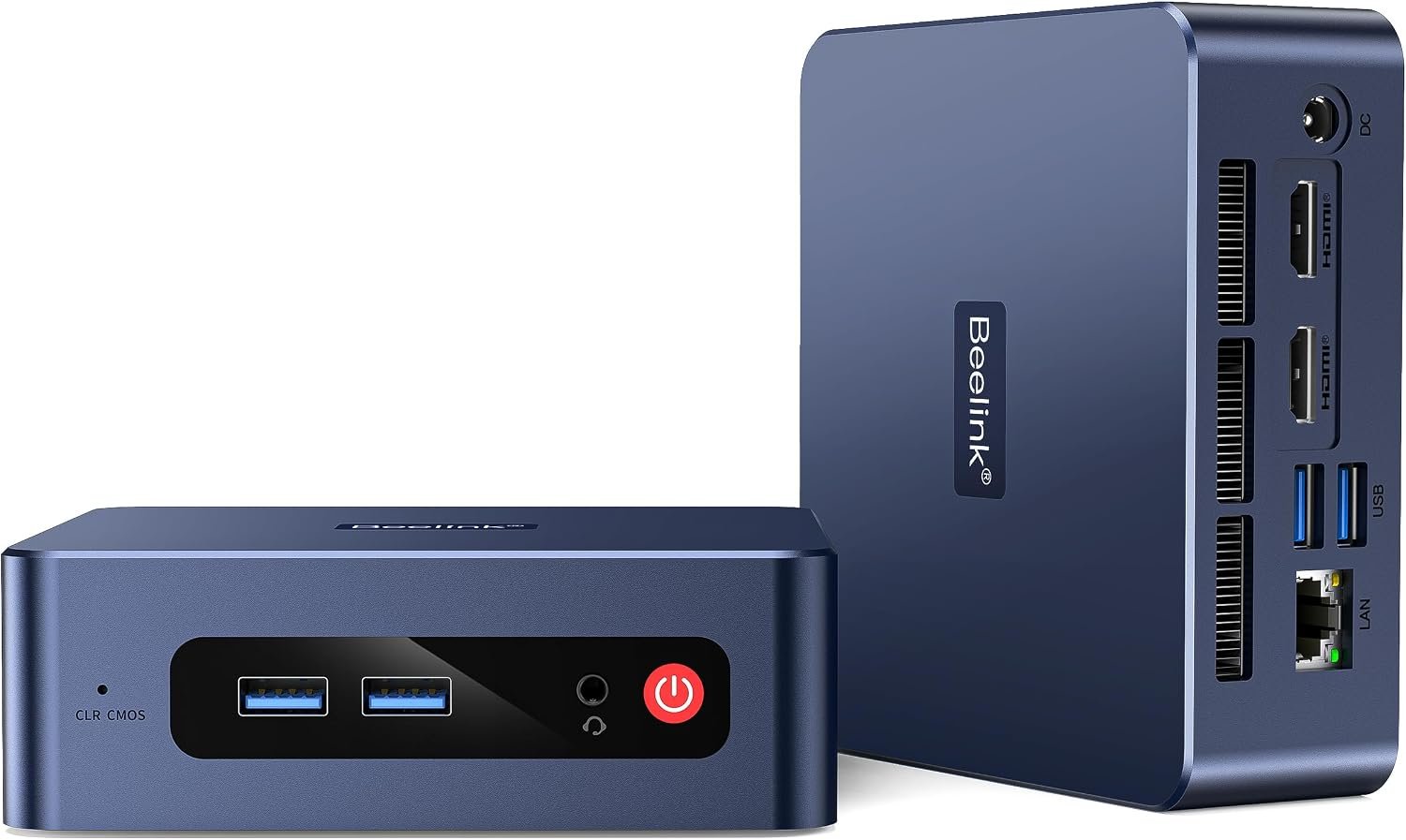 Beelink SER3 Mini PC, AMD Ryzen 3 3200U (Up to 3.5GHz), 8GB DDR4 256GB NVMe SSD Dual 4K@60Hz HDMI/ 4xUSB 3.2/ WiFi5/ BT5.0/ Home, Office, School Desktop Computer