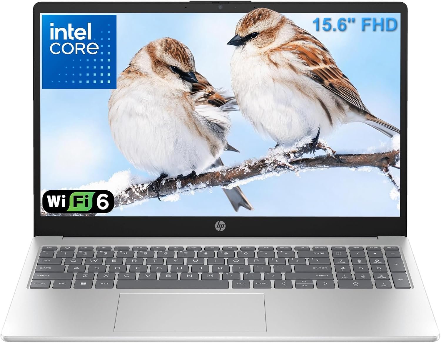 HP 15.6″ FHD Laptop 2026, Intel Processor, 8GB RAM, 256GB SSD, Office 365