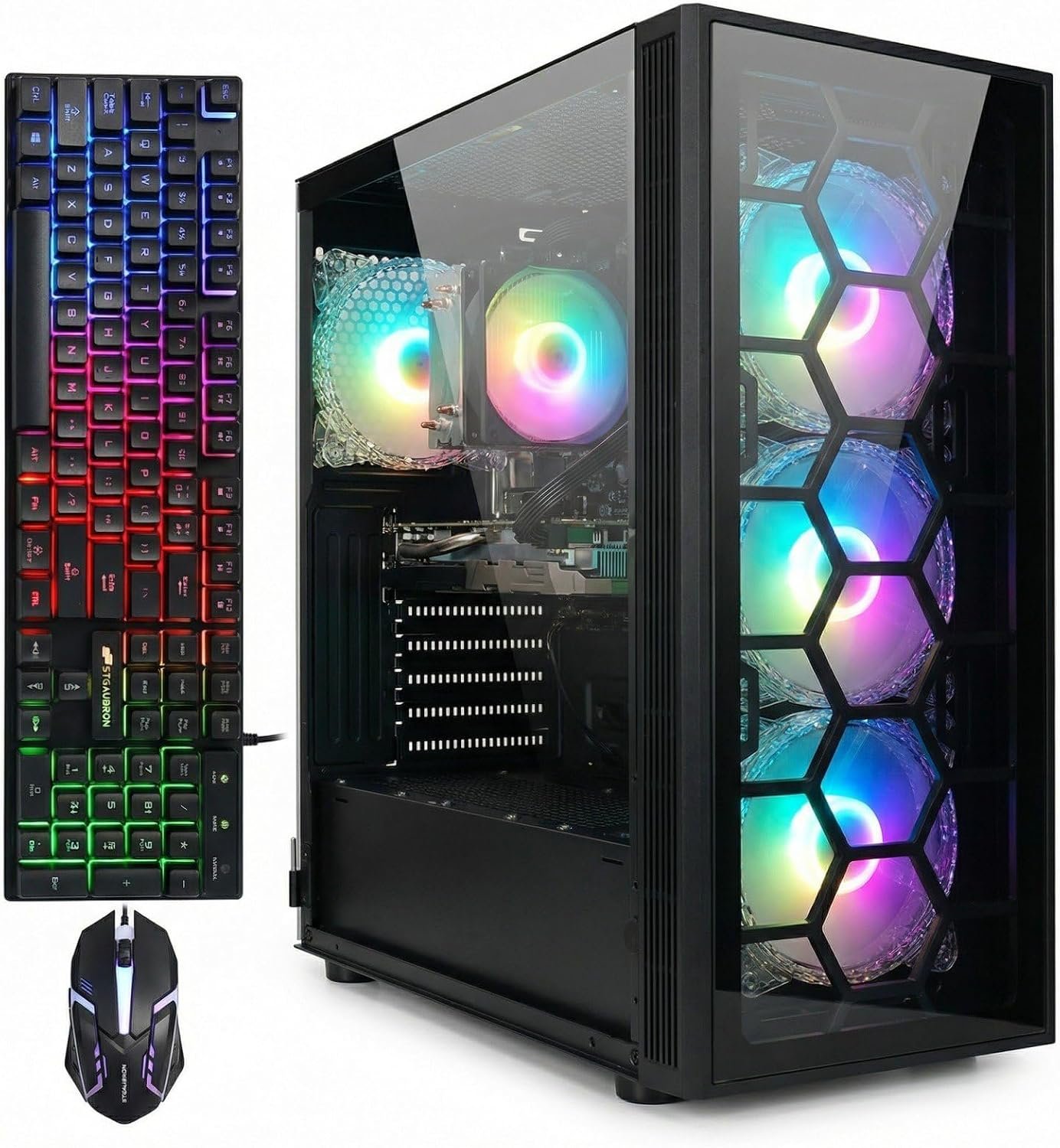 STGAubron Gaming PC Desktop,Core i7,RTX 3070 8G,32G RAM,1T SSD