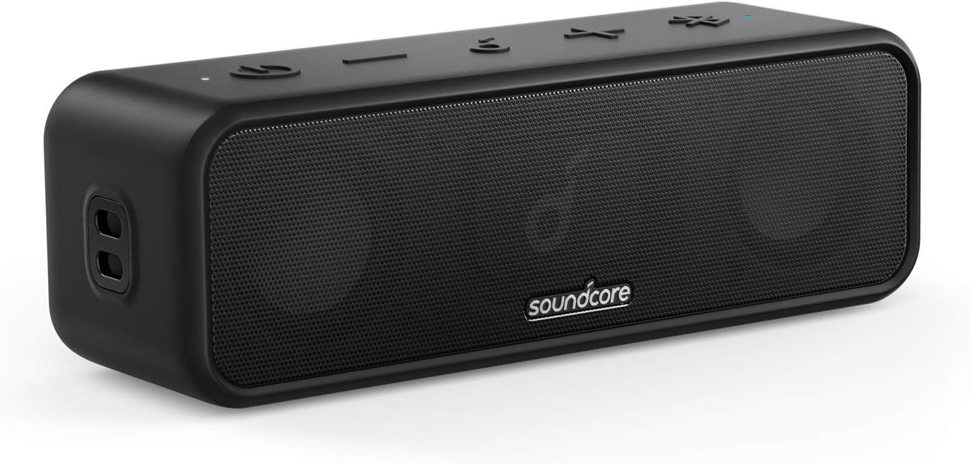 Soundcore Anker 3 Portable Bluetooth Speaker, IPX7 Waterproof, 24H Playtime