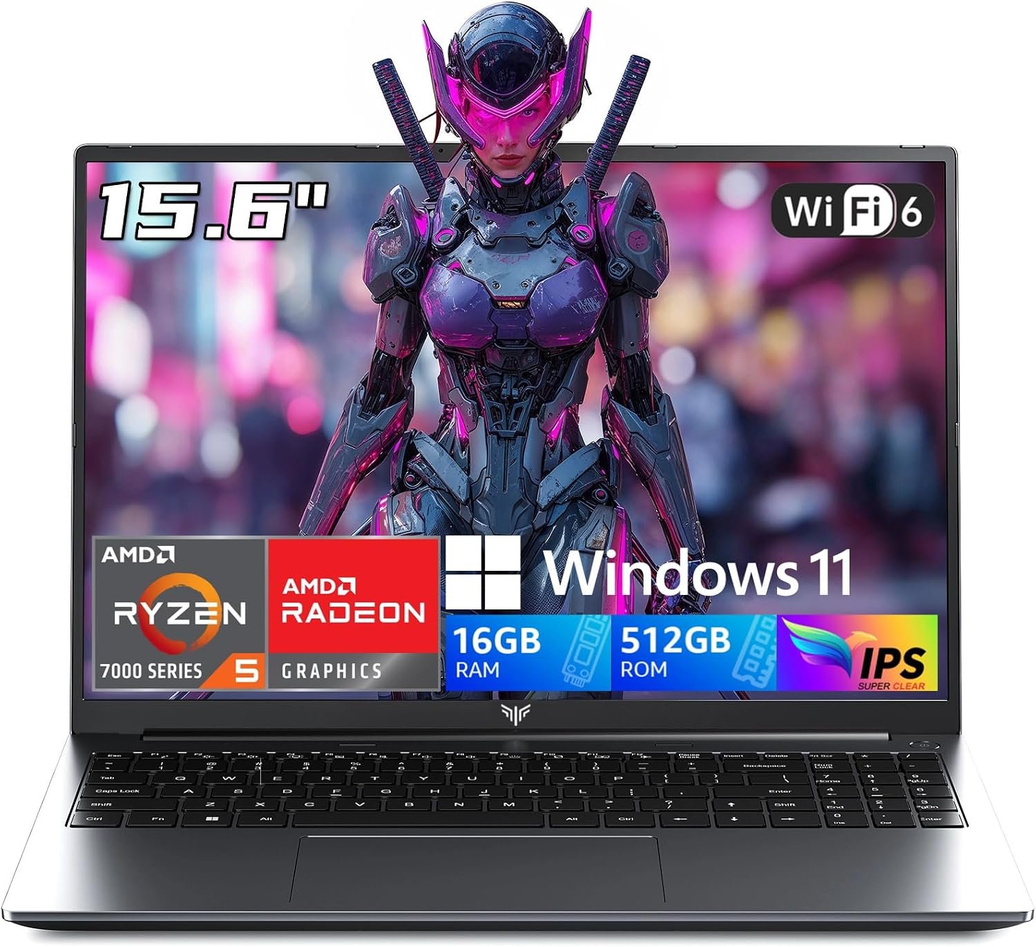 MALLRACE Gaming Laptop,16GB RAM 512GB SSD Laptop Computer with Numeric KB,AMD Ryzen 5 7430U (Beat Intel i7-1255,up to 4.3GHz), Radeon Graphics,15.6inch FHD Display AMD Laptop,Type_C,WiFi 6