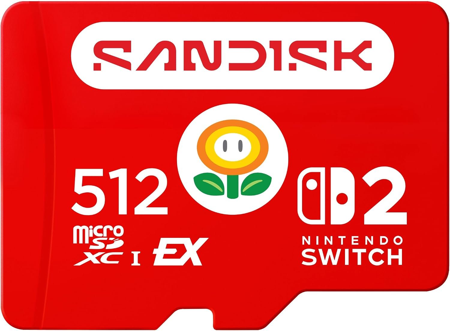 SANDISK 512GB microSD Express Card for Nintendo Switch 2