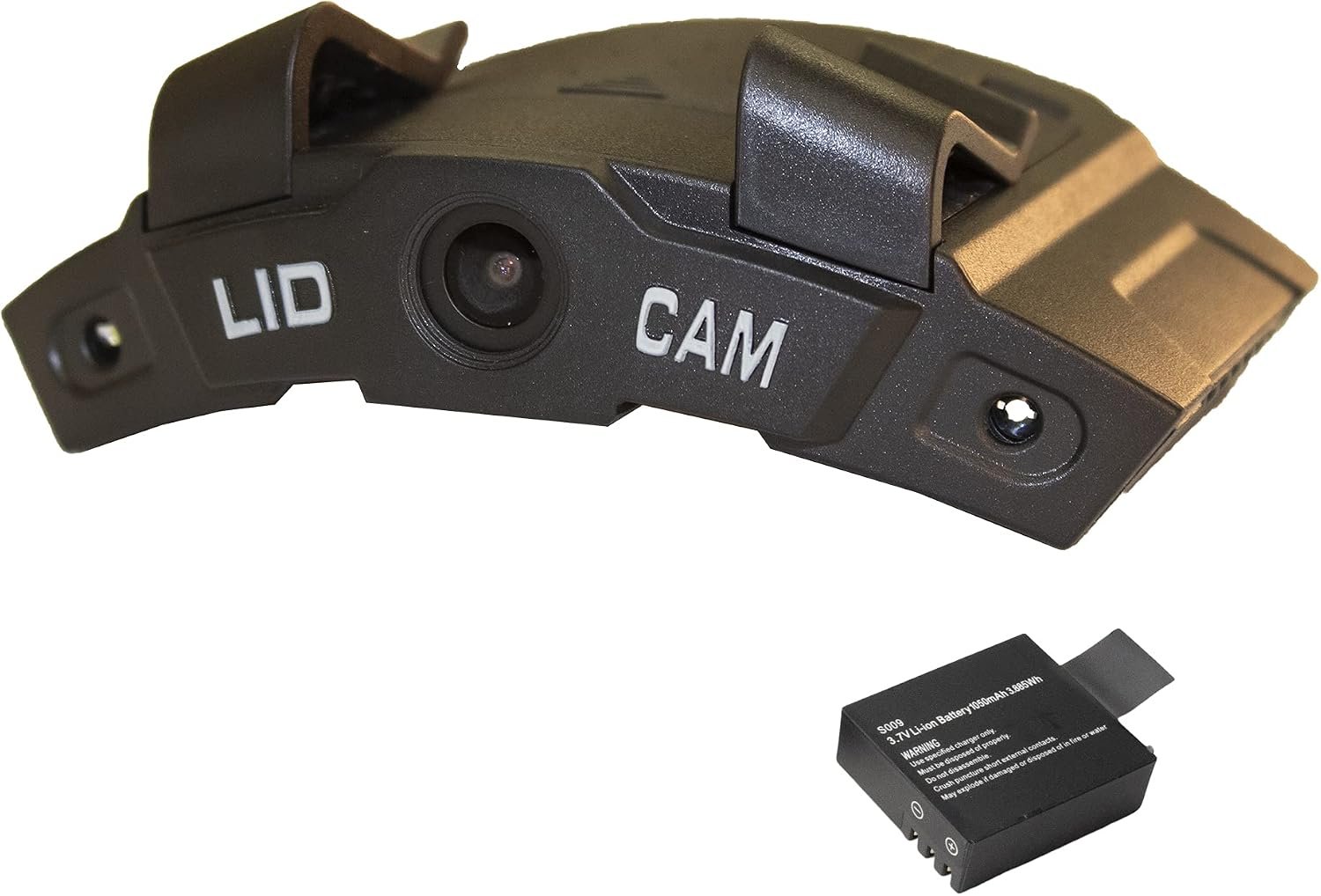 LIDCAM+ LC-WF-BZ Hands Free Hat Mounted Digital Action Camera, 1080P HD Wi-Fi with Full Audio and 1X to 4X Zoom, Black