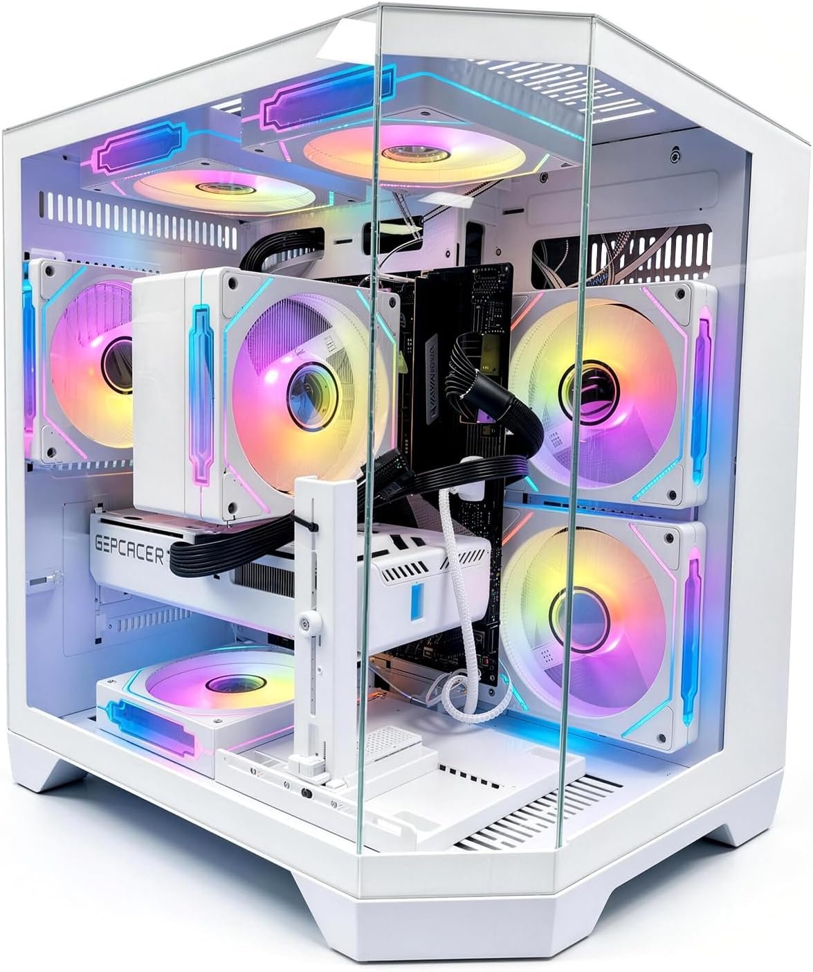 LXZ Prebuilt Gaming PC Ryzen 7 8700F RTX 5060 16GB DDR5 1TB SSD