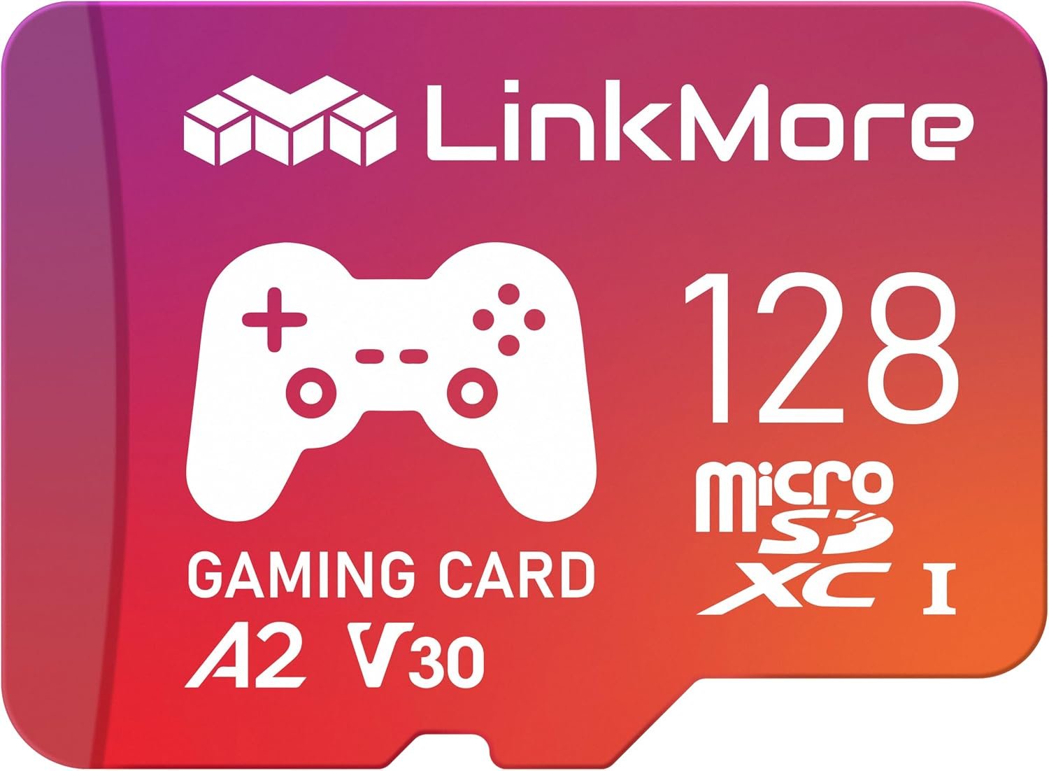 LinkMore XV23 PRO 128GB Gaming Micro SD Card, A2 U3 V30, Up to 160MB/s