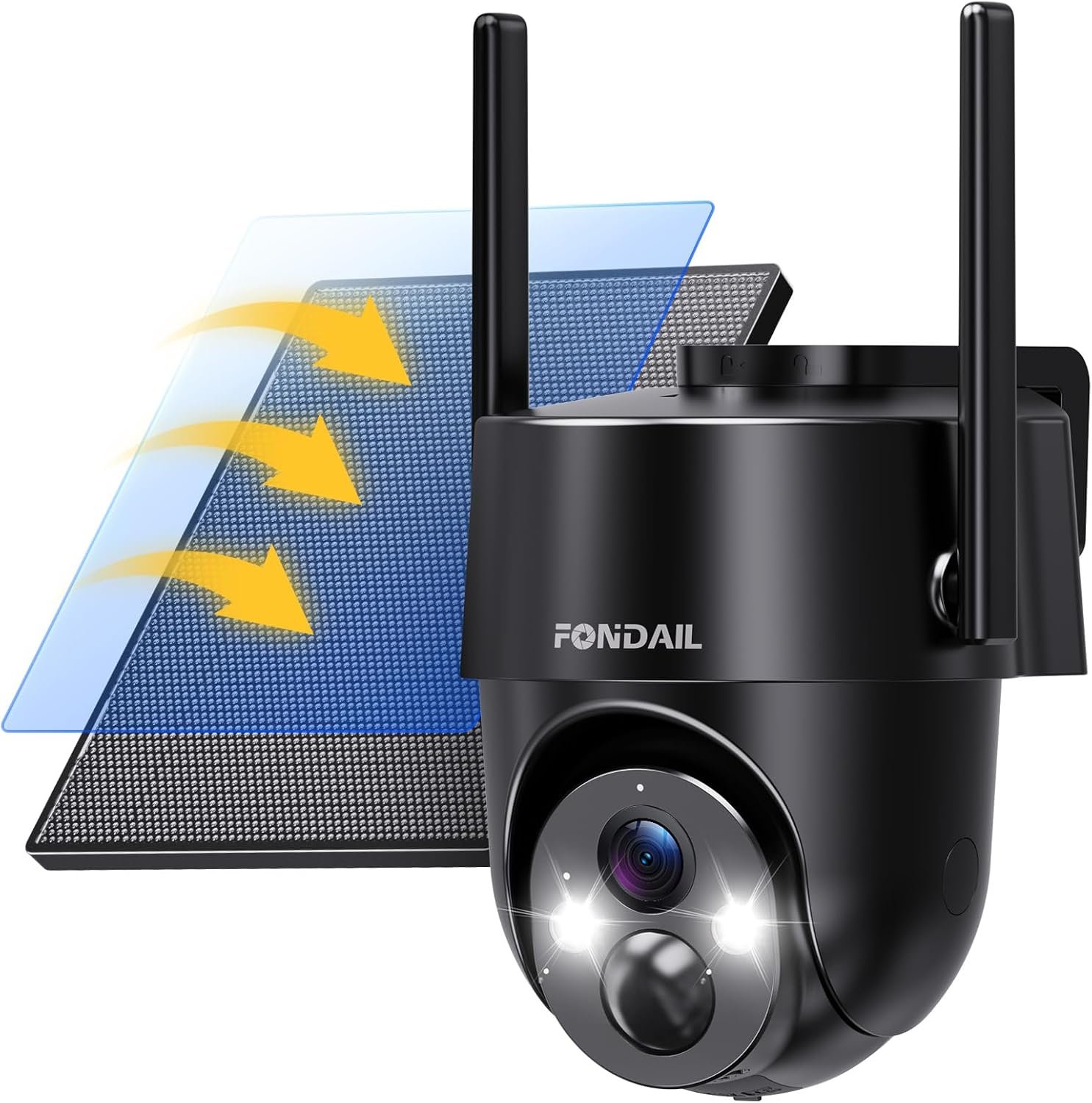 Solar Security Cameras Wireless Outdoor, 2K 360° View WiFi 3MP Security Cam