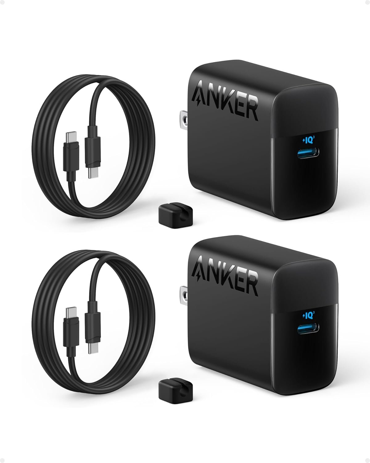 Anker 45W USB C Charger Block, 2-Pack Type C Charger Fast Charging