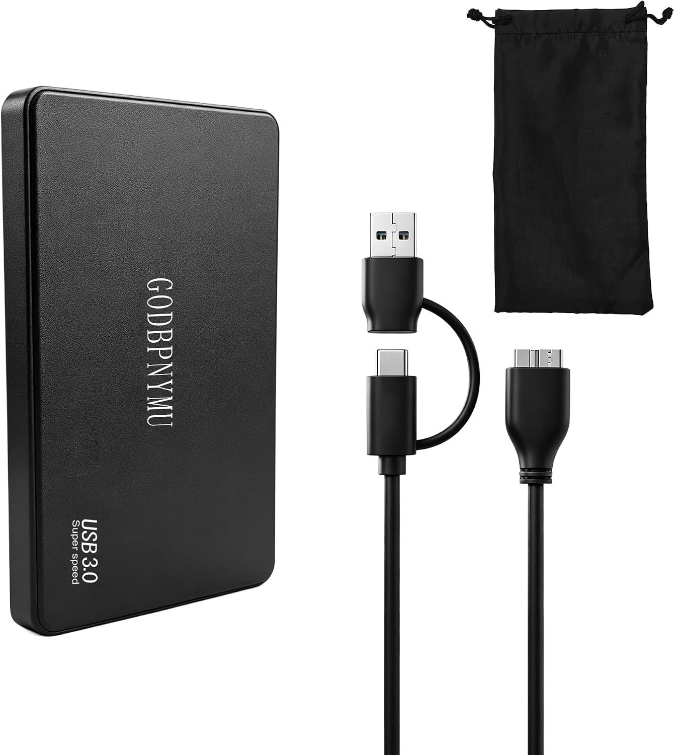 750GB External Hard Drive USB 3.0 – Plug & Play