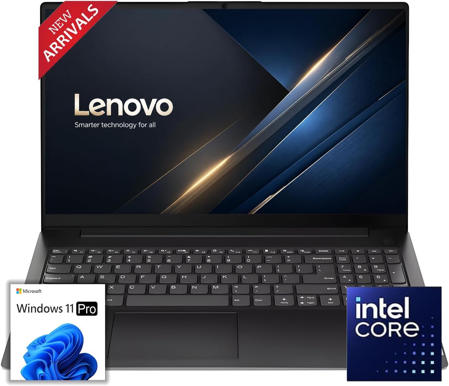 Lenovo New 15.6″ FHD Business Laptop(2026-2027 Premium Edition), Intel Powerful Processor, 8GB DDR5, 256GB PCIe, Ultra Slim Design, Wi-Fi 6, 14.5-Hour Battery Life, Windows 11 Pro with MS 365 for Web