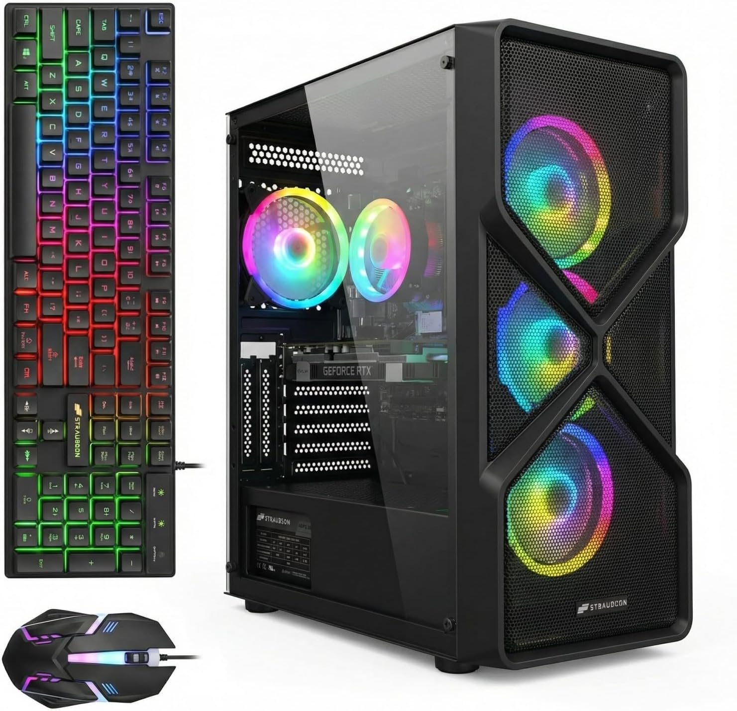 STGAubron Gaming PC Desktop,Core i5-9400F,RTX 2060 6G,16G DDR4,1TB SSD