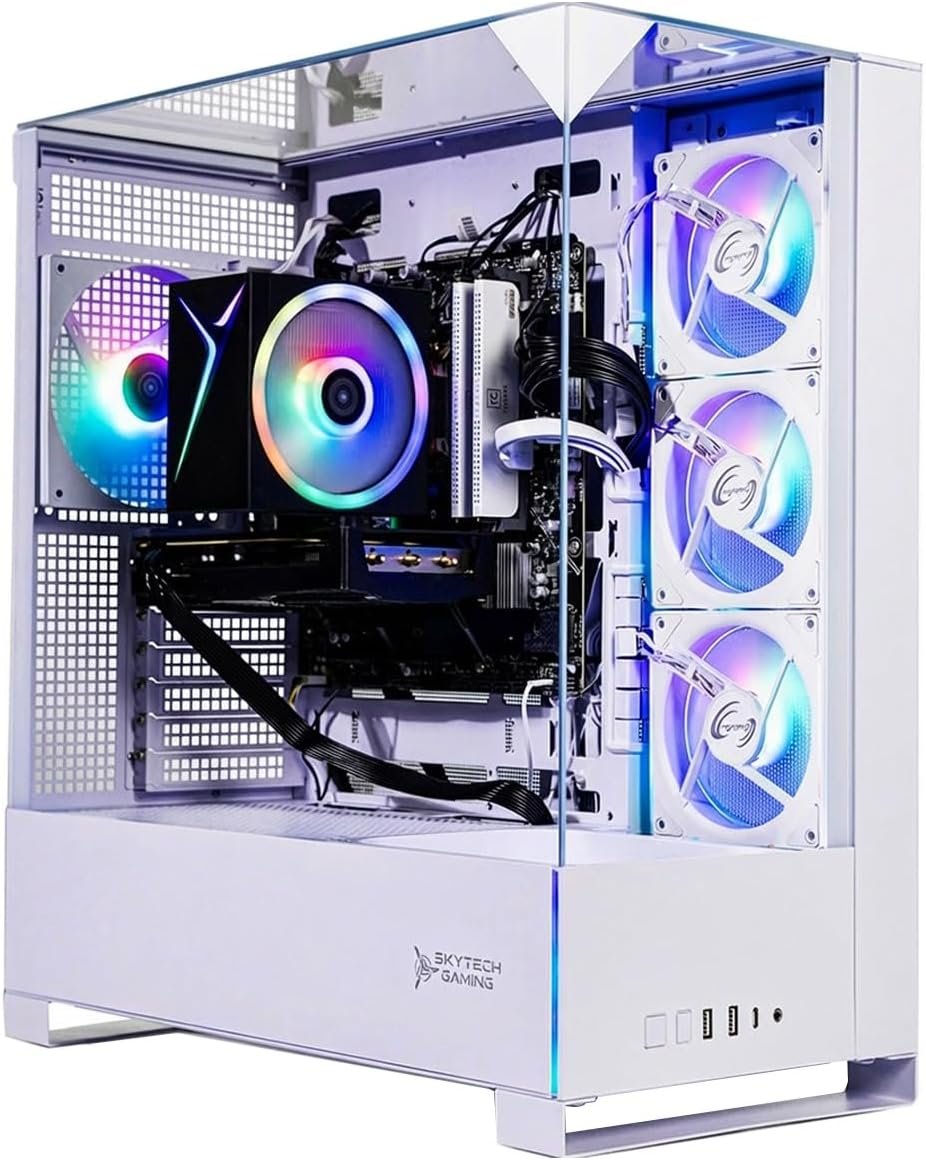 Skytech Gaming PC Desktop, Intel i5 14400F, RTX 5060, 16GB RAM, 1TB SSD