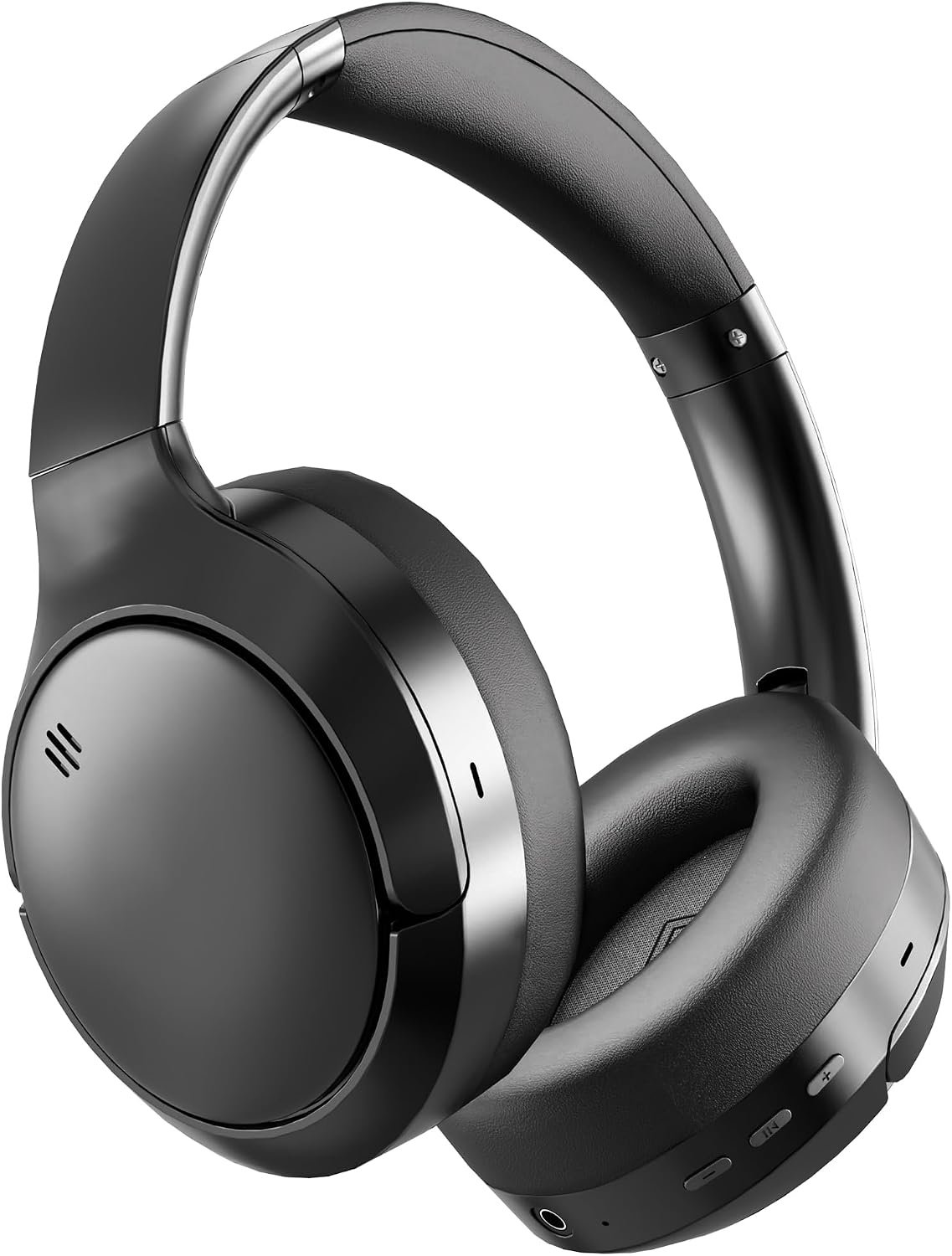 Bluetooth 6.0 Noise Cancelling Headphones – Over Ear Headphones with -35dB ANC, 66H Playtime, Dual Device Pairing, Transparency Mode, Low Latency Game Mode, AUX, Type-C, for Daily, Gaming