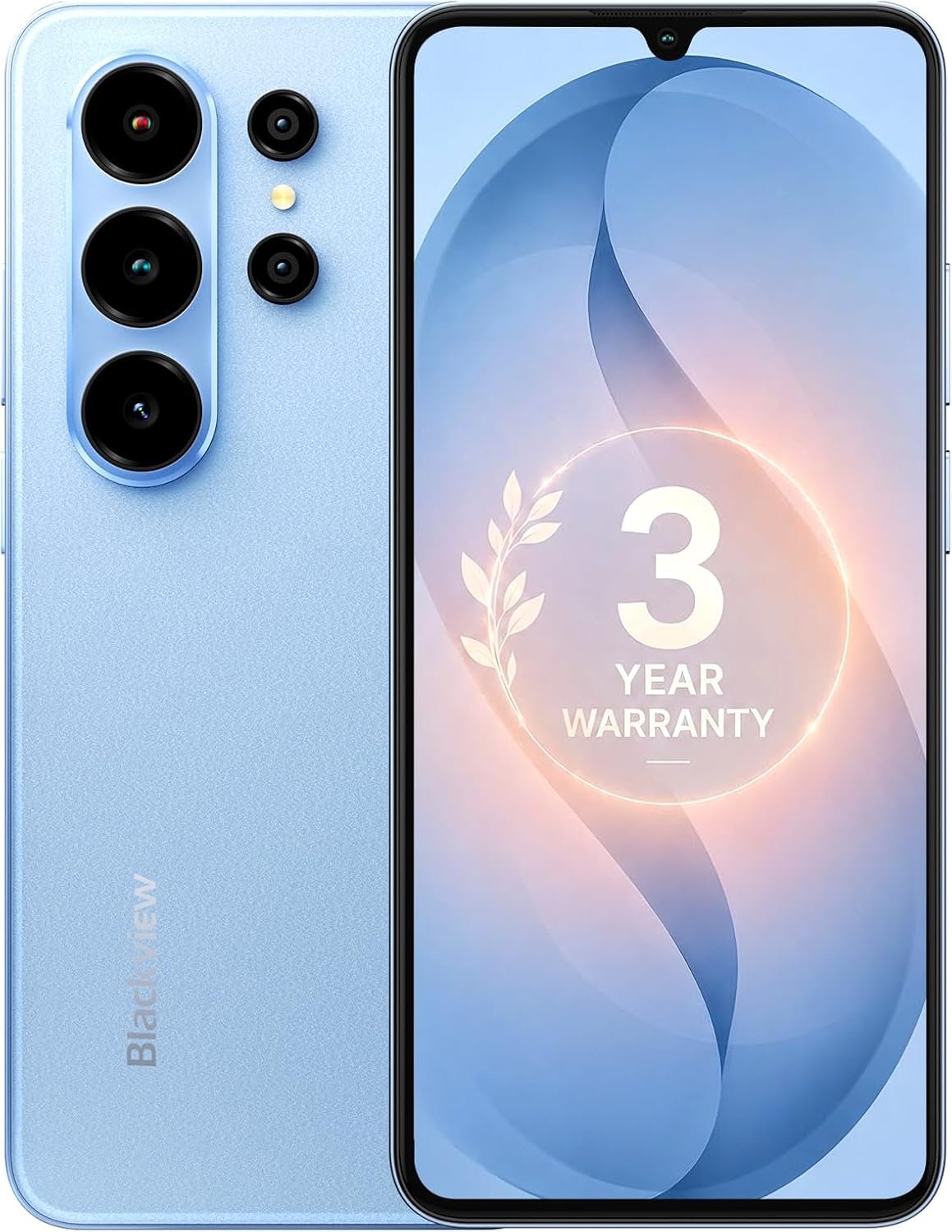 Blackview Wave 10C Android Phone Unlocked 6.88″ Large Screen, Android 16 Unlocked Smartphones 16(4+12) GB+128GB/1TB, 32MP+13MP, Dual SIM/Face ID/GPS/OTG, Only for T-Mobile, Blue