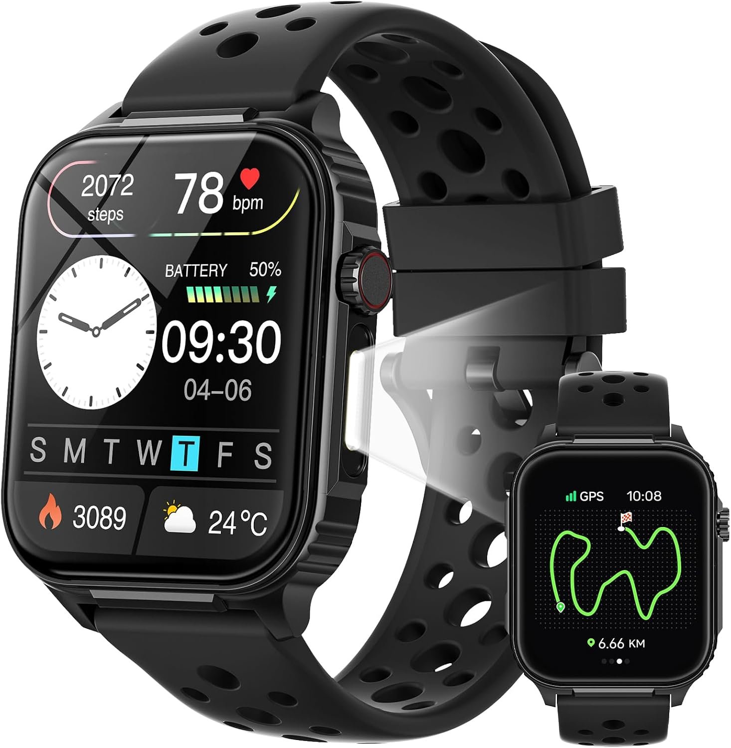 Parsonver GPS Smart Watch for Men (Answer/Make Calls), 10-Day Battery