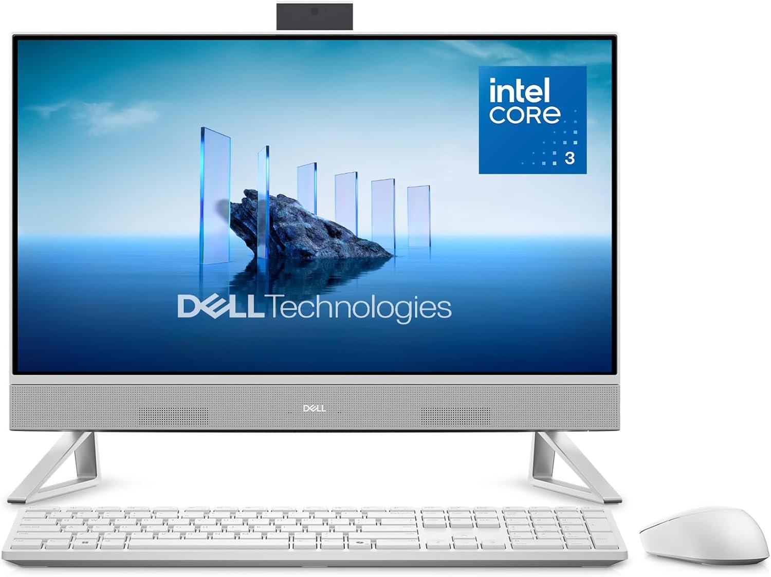 Dell 23.8″ All-in-One Desktop, FHD, Intel Core 3 100U, Windows 11 Home