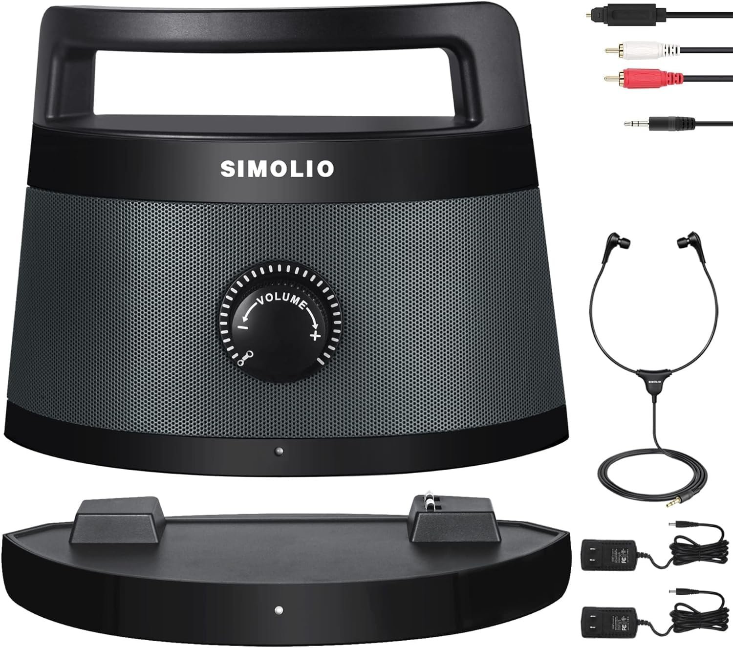 SIMOLIO Wireless TV Speakers for Hard of Hearing Seniors w/Bluetooth, 621D