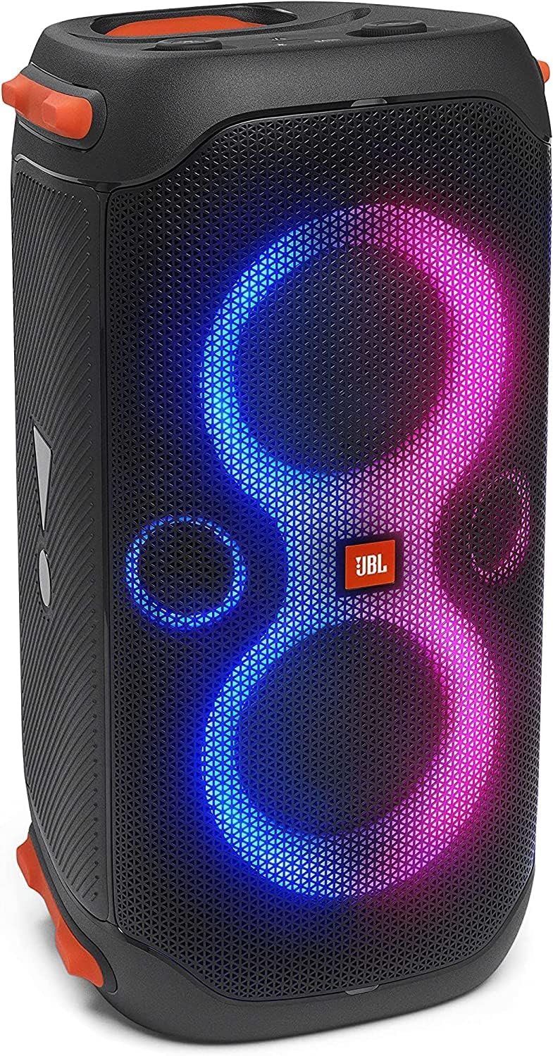 JBL PartyBox 110 Portable Party Speaker with Built-in Lights – Black (Renewed)