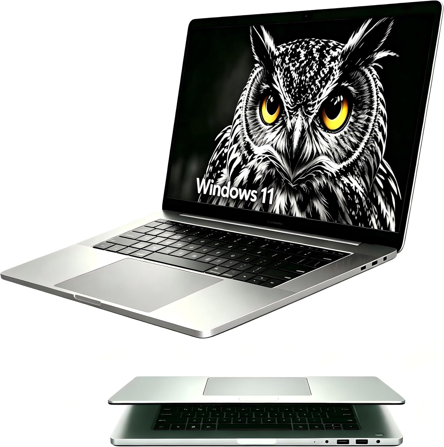 15.6 Inch Laptop Computer, N4020, 4GB DDR4 RAM, 128GB eMMC,with Windows 11
