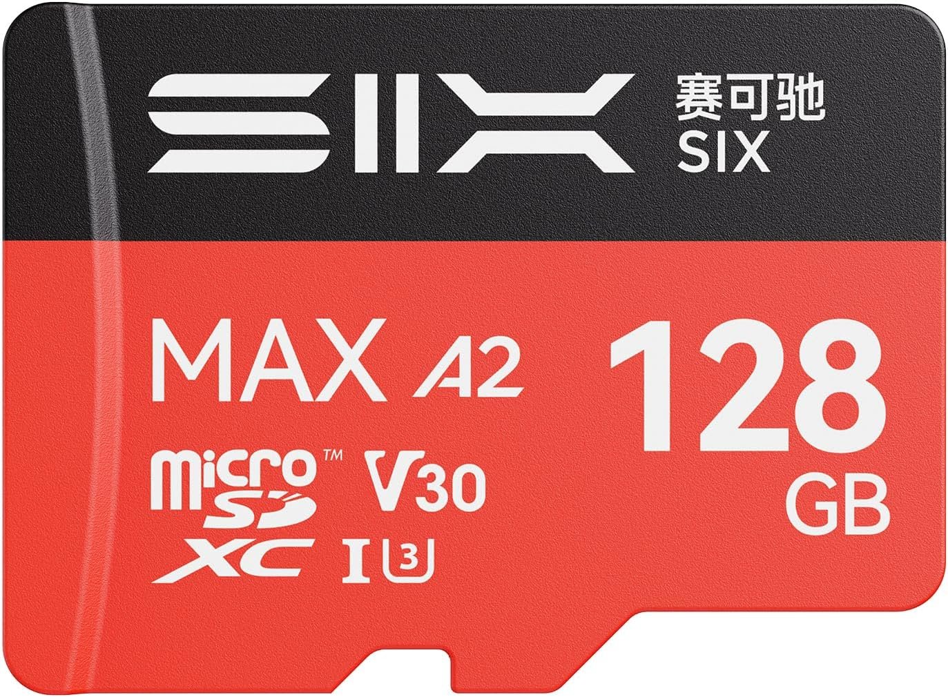 SIX M200 128GB Micro SD Card Read Up to 190MB/s for 4K UHD Continuous Recording – A2, U3, V30 microSDXC Memory Card 128GB with Adapter for Action Cameras, Drones, Gaming Consoles, Dash Cams, Phones