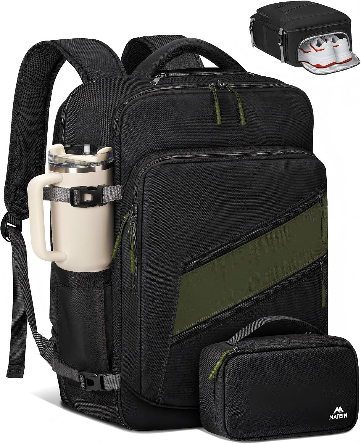 MATEIN Carryon Backpack with Tech Organizer, Frontier Personal Item Bag