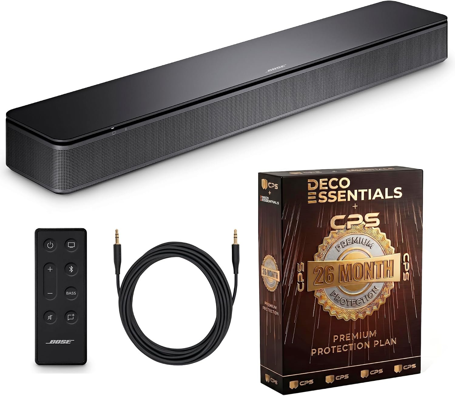 Bose TV Speaker All-in-One Soundbar with Bluetooth and HDMI-ARC Bundle