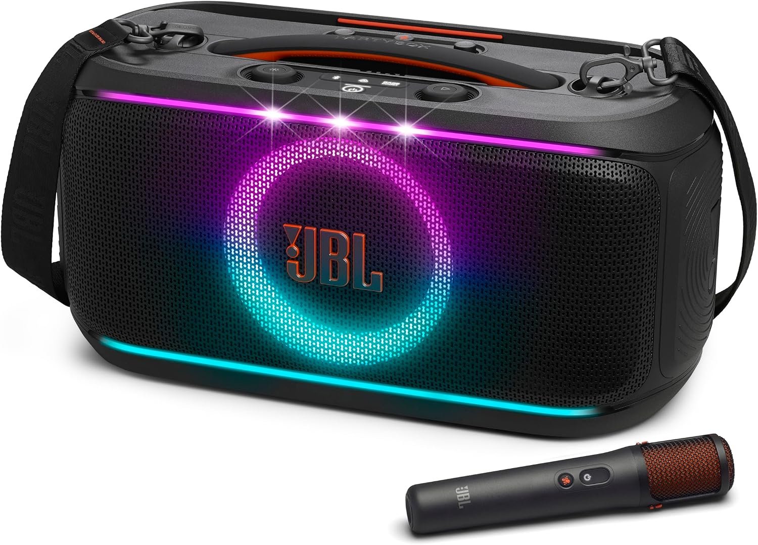 JBL PartyBox On-the-Go 2 Plus – Portable Party Speaker – Black