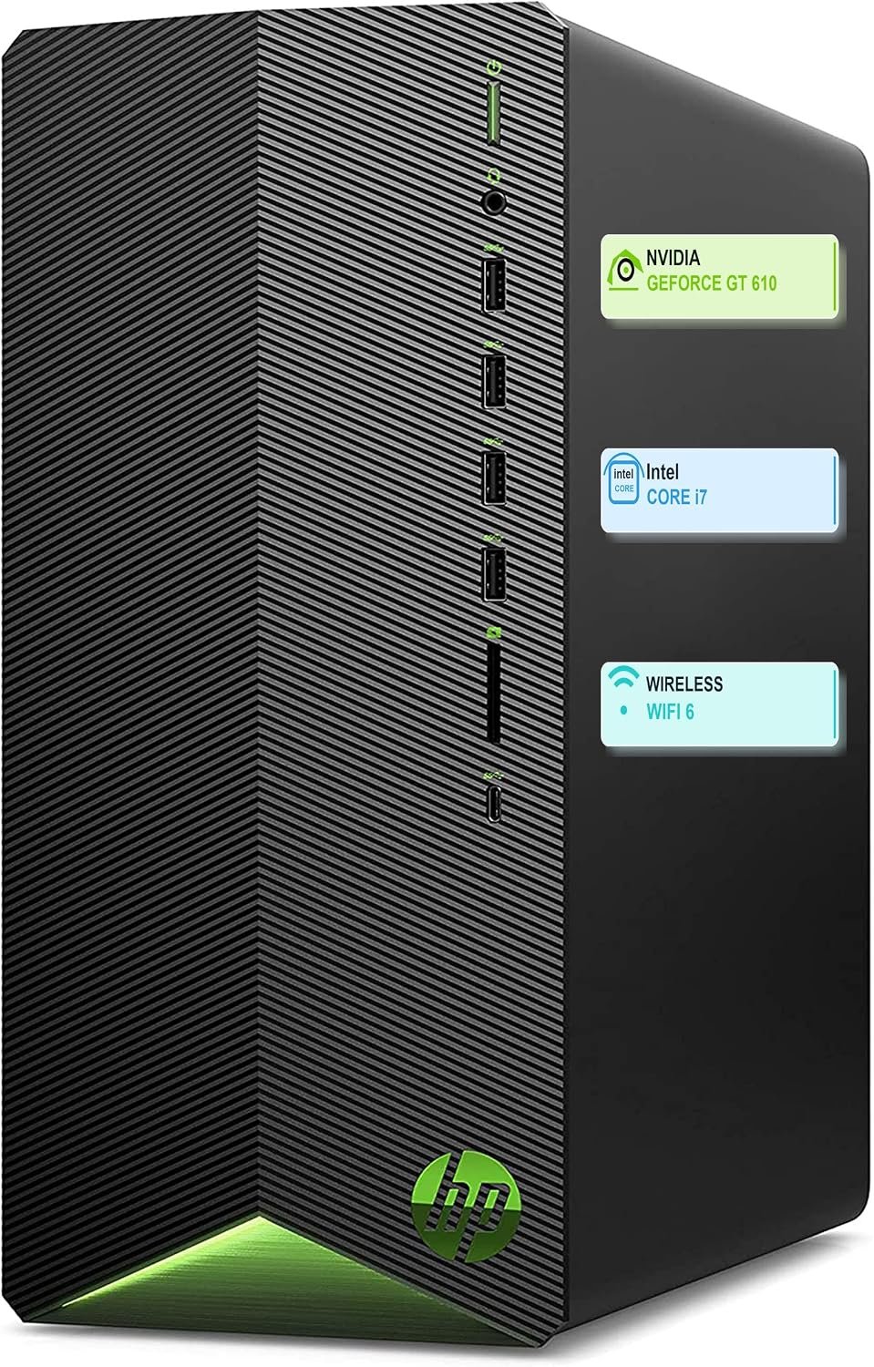 HP Pavilion Desktop Tower Computer, Intel i7-11700F, 16GB RAM, 512GB SSD
